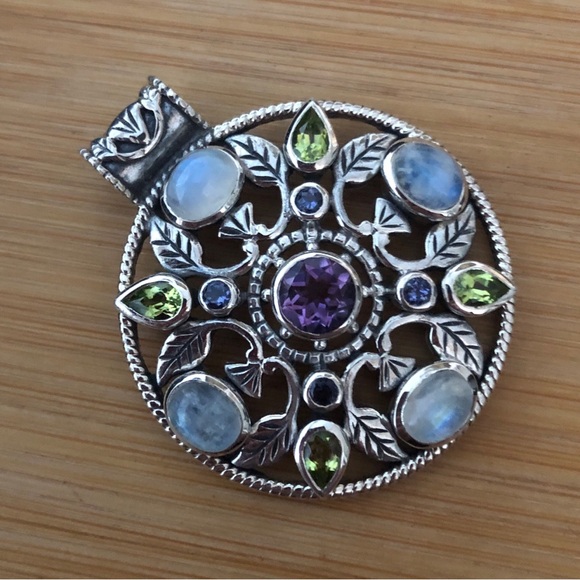 $89  Doug Paulus Estate Drop Pendant marked dp  925  India - Picture 3 of 6